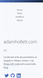 Mobile Screenshot of adamhollett.com